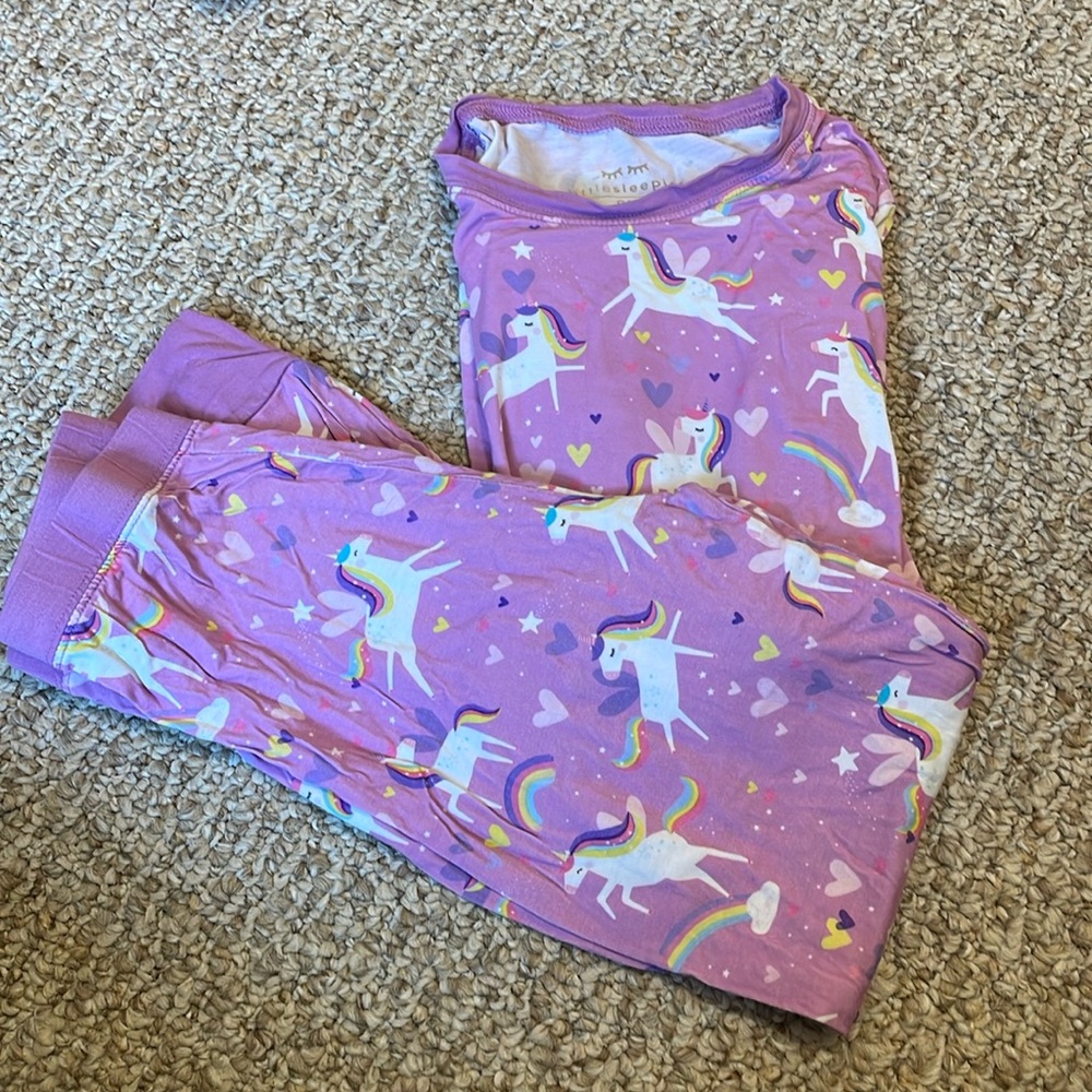Little Sleepies 9/10 Unicorn Pajamas, long sleeves and pants